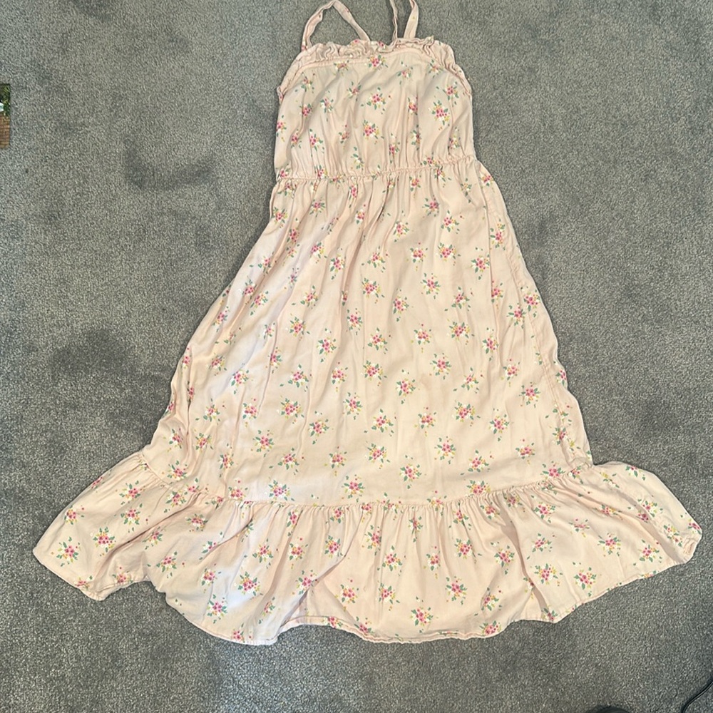 Pink floral cat & jack 7/8 maxi dress.